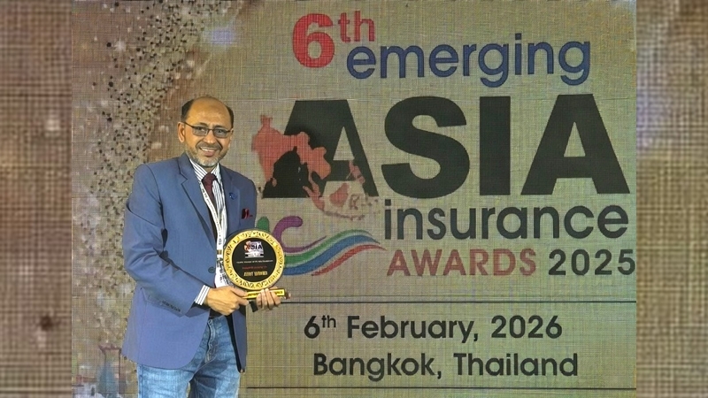 কর্ণফুলী ইন্স্যুরেন্সের ৬ষ্ঠ এমার্জিং এশিয়া ইন্স্যুরেন্স অ্যাওয়ার্ড অর্জন